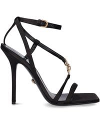 Versace - 110mm Satin High Heel Sandals - Lyst