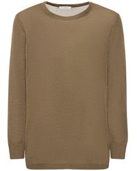 Lemaire - Seamless Wool & Silk Knit T-Shirt - Lyst