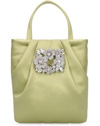 Roger Vivier - Micro Rv Bouquet Crystal Top Handle Bag - Lyst