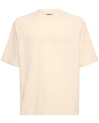 Jacquemus - T-shirt le tshirt typo in cotone - Lyst