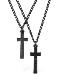 DSquared² - Jesus Double Chain Necklace - Lyst
