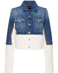 Jean Paul Gaultier - Petit Grand Trompe L'oeil Denim Jacket - Lyst