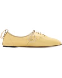 Damen Schuhe Flache Schuhe Schnürschuhe und Schnürstiefel Loewe Leder 10mm Hohe Schuhe Aus Weichem Leder in Gelb 
