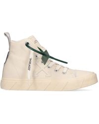 Natural Womens Shoes Trainers High-top trainers Off-White c/o Virgil Abloh Leather Trainers in Sage Green 