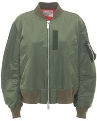 Sacai - Stand-collar Relaxed-fit Shell Bomber Jacket - Lyst