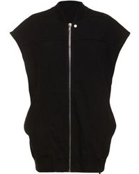 Rick Owens - Sleeveless Jersey Zip Vest - Lyst