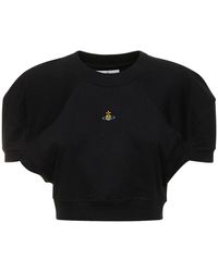 Vivienne Westwood - Cotton Logo Cropped T-Shirt - Lyst