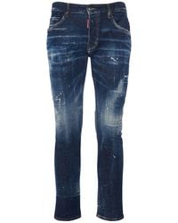 DSquared² - Jeans skater fit in denim di cotone - Lyst