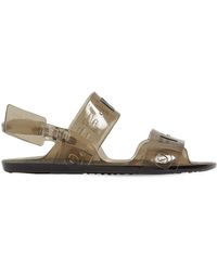 off white clear sandals