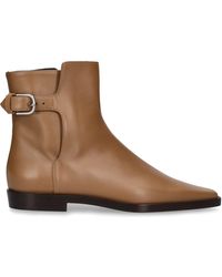 Totême - 20Mm The Belted Leather Boots - Lyst