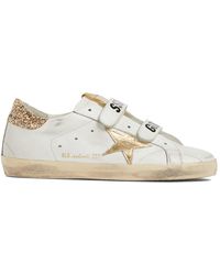 Golden Goose - 20mm Old School Leather Sneakers - Lyst