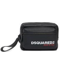 DSquared² - Logo Leather Clutch - Lyst