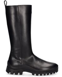 The Row - 20Mm Greta Tall Leather Boots - Lyst
