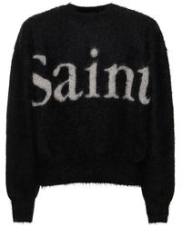 Saint Michael - Saint Mohair Blend Crewneck Sweater - Lyst