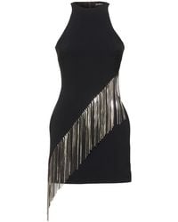 David Koma - Cady Mini Dress W/ Metallic Fringe - Lyst