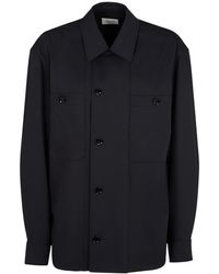 Lemaire - Soft Wool Military Overshirt - Lyst