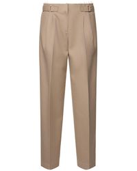 Tory Burch - Weite Hose Aus Wollmischung - Lyst