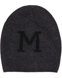 Moncler - Cappello beanie in misto cashmere / logo - Lyst