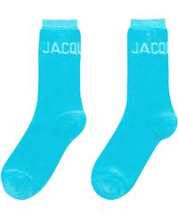 Jacquemus Socken Aus Baumwolle "les Chaussettes Bagnu" - Blau