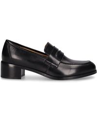 The Row - 45mm Vera Leather Loafers - Lyst
