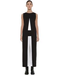 MM6 by Maison Martin Margiela Cotton Striped Ruffle-trimmed Playsuit in Blue Womens Clothing Jumpsuits and rompers Playsuits 