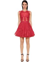 Zuhair Murad Vestido De Cady Y Chifón - Rojo