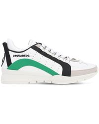 DSquared² Niedrige Sneakers Aus Ledr "551 Bumpee" - Weiß