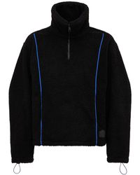 ADER error Half Zip Sweatshirt - Black