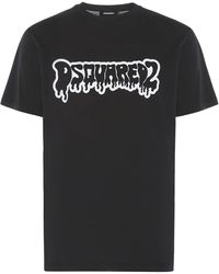 DSquared² - Camiseta de algodón con logo estampado - Lyst