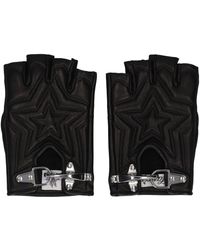Lanvin - Padded Leather Fingerless Gloves - Lyst