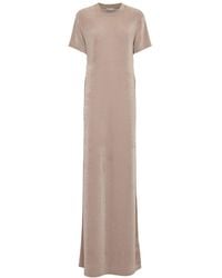 Ami Paris - Donna Vestito Lungo A Maniche Corte - Lyst