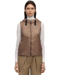 Max Mara Max Mara The Cube Hooded Down Vest - Multicolour