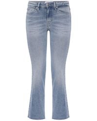 Calvin Klein Jeans Cropped Vita Media - Blu