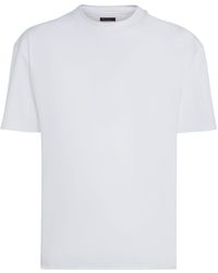 Loro Piana - Cotton Jersey Crewneck T-Shirt - Lyst