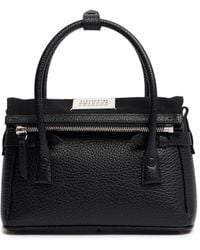 Maison Margiela - Damen Kleine Tasche Aus Narbleder Mit Prägung „E/W“ - Lyst