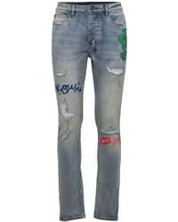 Ksubi Bedruckte Jeans "chitch Outside World" - Blau