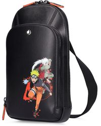 Montblanc Mst Selection Naruto Leather Sling Bag - Black