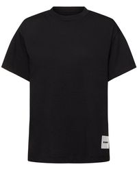 Jil Sander - Mujer Set De 3 Camisetas De Jersey Con Logo - Lyst