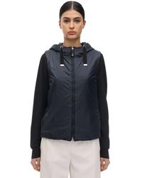 Max Mara Max Mara The Cube Hooded Down Vest - Blue