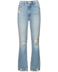Mother - The Rider High Rise Cotton Blend Jeans - Lyst
