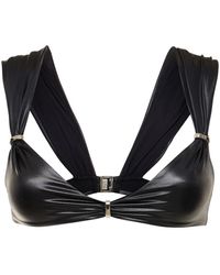 DSquared² - Draped Matte Lycra Balconette Bikini Top - Lyst