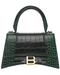 hourglass croc embossed