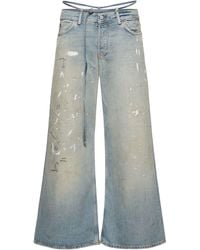 Acne Studios - Jeans vita bassa 2004 in denim / cintura - Lyst