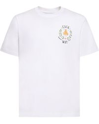 Casablancabrand - Brand-print Organic-cotton T-shirt - Lyst