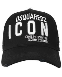 DSquared² Baseballkappe mit Logo-Stickerei - Schwarz