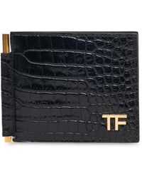 Tom Ford - Crocodile-embossed Leather Wallet - Lyst