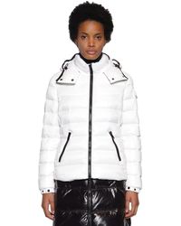Moncler Piumino "Bady" In Nylon Laqué - Bianco