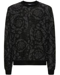Versace - Barocco Wool & Cotton Sweater - Lyst