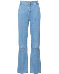 Et Ochs - Cotton Denim Mid Rise Straight Jeans - Lyst