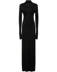 KHAITE - Norla Viscose Jersey Long Dress - Lyst